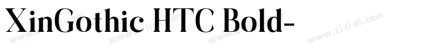 XinGothic HTC Bold字体转换